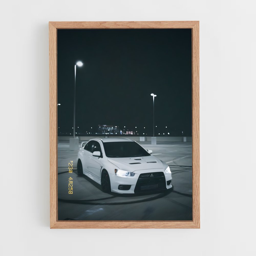 Poster Lancer Nocturne – affiche Mitsubishi (vue 4)